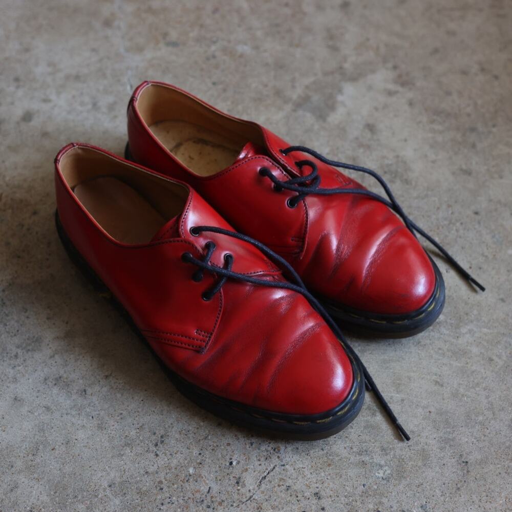 Dr. Martens Cherry Red Leather Oxford Shoes Men's 7 Women's 8.5